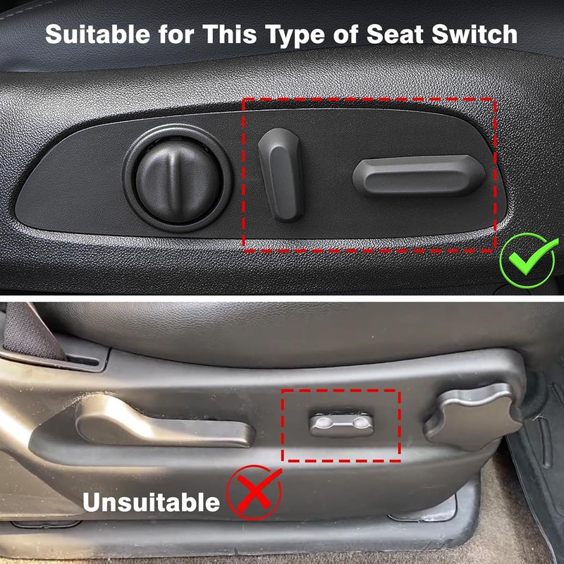 TOP-MAX Power Seat Switch Passenger Side Compatible with Buick Enclave Regal Chevy Silverado Malibu Camaro Cruze Equinox Traverse GMC Sierra Acadia, Seat Adjustment Controller for 12451498 - Image 2